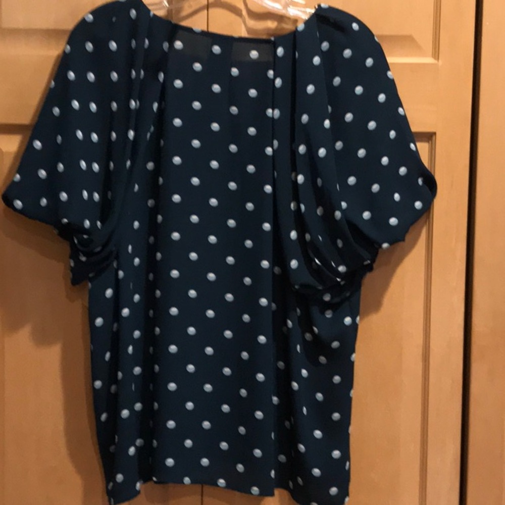 New Worthington Dark Teal Blouse - Picture 5 of 7